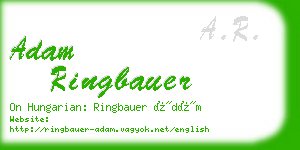 adam ringbauer business card
